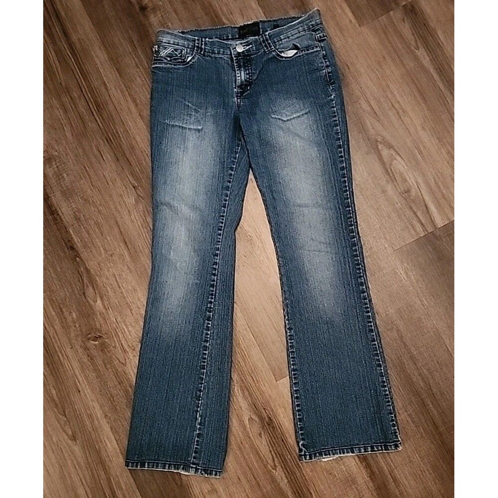 Vintage Bad Girl Jeans 7 Straight 29x30 Distressed Y2k Retro - Picture 11 of 14